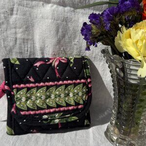 Vera Bradley Tri-Fold Wallet in "New Hope" Lily of the Valley pattern
